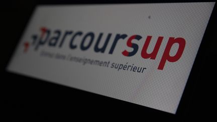 Le logo de la&nbsp;plateforme&nbsp;Parcoursup. (ANTOINE WDOWCZYNSKI / HANS LUCAS / AFP)