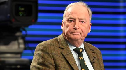 Alexander Gauland, l'un des chefs de file de l'AfD, sur un plateau de la ZDF, à Berlin, la capitale allemande, le 21 septembre 2017. (MAURIZIO GAMBARINI / DPA / AFP)