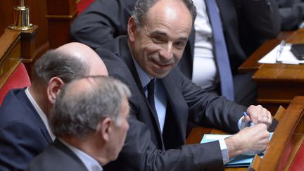 Le député Les Républicains Jean-François Copé assiste à une session de questions au gouvernement à l'Assemblée nationale, le 5 avril 2016. (BERTRAND GUAY / AFP)