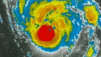 Vue satellite de l'ouragan Gustav qui avait fait des ravages en Haïti en août 2008. (France 2)