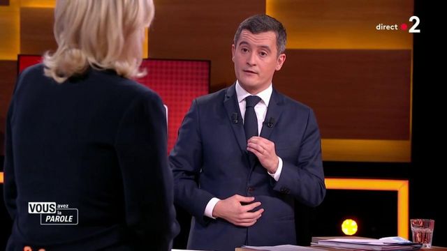 Vous avez la parole : "Vous êtes plus molle que nous pouvons l'être", lance Gérald Darmanin à Marine Le Pen