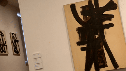 Exposition "Soulages-Papiers" jusqu'au 26 juin 2016 au musée Picasso d'Antibes
 (Capture d&#039;image France3/Culturebox)