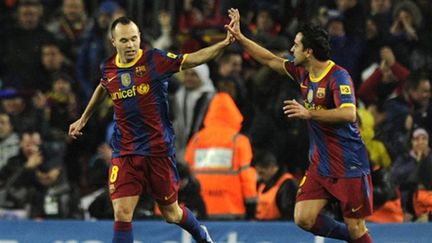 Xavi et Iniesta, les deux inspirateurs du jeu barcelonais et espagnol