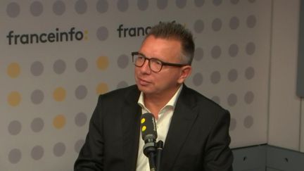 Cyril Chabanier, président confédéral de la CFTC sur franceinfo le 5 avril 2023. (FRANCE INFO)