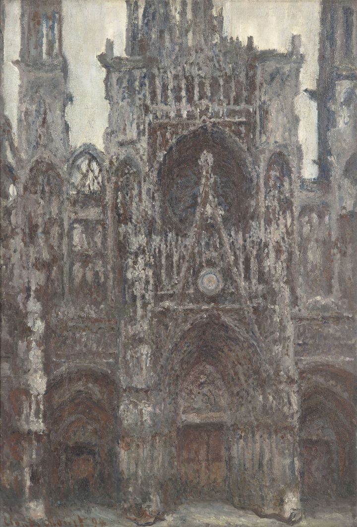 Claude Monet, "La Cathédrale de Rouen. Le portail vu de face", dit aussi "Harmonie brune", 1892, Musée d'Orsay, Paris
 (Musée d&#039;Orsay, Dist. RMN-Grand Palais / Patrice Schmidt)