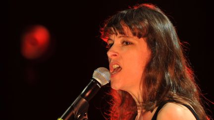 Emily Loizeau sur la scène du Printemps de Bourges, avril 2016
 (Guillaume Souvant / AFP)