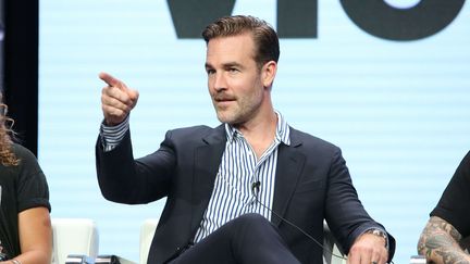 L'acteur américain James Van Der Beek, en conférence de presse le 28 juillet 2017, à Los Angeles (Etats-Unis).&nbsp; (BUCHAN / VARIETY / SHUTTERS  / SIPA / REX)