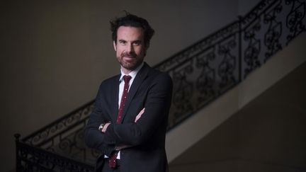 Le directeur de Sciences-Po Paris, Mathias Vicherat, le 10 décembre 2021. (JULIEN DE ROSA / AFP)