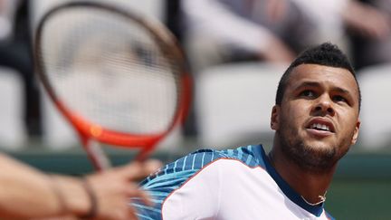 Jo-Wilfried Tsonga à Roland-Garros (THOMAS COEX / AFP)