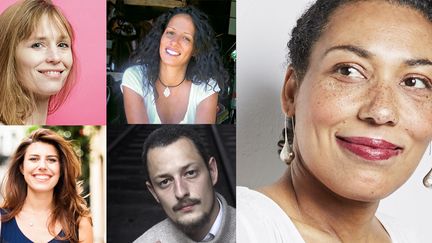 Adeline Dieudonné, Meryem Alaoui, Clélia Renucci, Hector Mathis, et Estelle-Sarah Bulle, cinq primo-romanciers de la rentrée littéraire 2018
