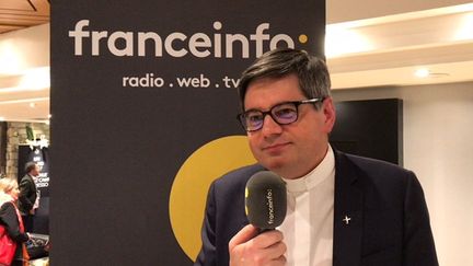 Le prêtre&nbsp;Éric Salobir, le 10 janvier 2019. (Noémie BONNIN / RADIO FRANCE)