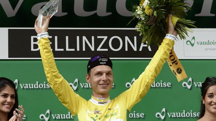 Tony Martin premier leader du Tour de Suisse (JEAN-CHRISTOPHE BOTT / MAXPPP)