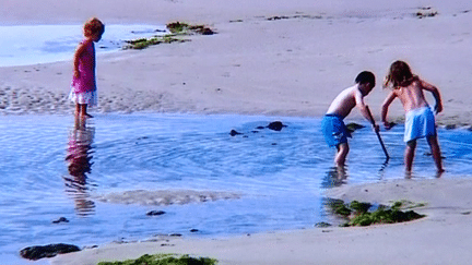 Enfants à la Plage 
 (Patrick Communeau )