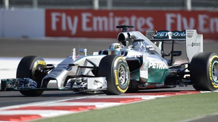 Lewis Hamilton (Mercedes) premier poleman de l'histoire du GP de Sotchi (ALEXANDER NEMENOV / AFP)