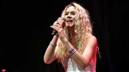 La chanteuse britannique Joss Stone lors d'un concert à Istanbul, en Turquie.&nbsp; (ERHAN SEVENLER / ANADOLU AGENCY)