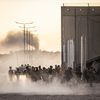 Des soldats israéliens déployés au passage d'Erez, entre Israël et la bande de Gaza, le 29 février 2024. (MOSTAFA ALKHAROUF / ANADOLU / AFP)