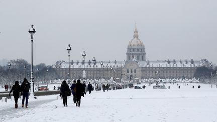 L'Esplanade des Invalides, à Paris, mercredi 7 février 2018.&nbsp; (GONZALO FUENTES / REUTERS)