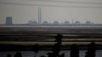 La centrale nucléaire de Zaporijjia, en Ukraine, le 21 juillet 2023. (ERCIN ERTURK / ANADOLU AGENCY / AFP)