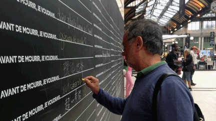  (L'installation quittera la gare fin septembre © Alexandra du Boucheron)