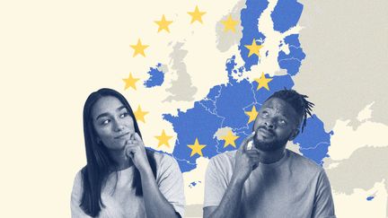 Dans le sondage Eurobaromètre dévoilé le 6 décembre 2023 par l'Union européenne (UE), 47% des Français sondés déclaraient ne pas savoir quand auraient lieu les élections européennes, organisées en France le 9 juin 2024. (PAULINE LE NOURS / FRANCEINFO)