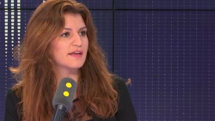 Marlène Schiappa, secrétaire d'Etat à l'Egalité entre les femmes et les hommes et à la lutte contre les discriminations, invitée de franceinfo le 15 novembre 2018.&nbsp; (RADIO FRANCE)