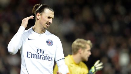 &nbsp; (Zlatan Ibrahimovic avec dérapé après la défaite du PSG contre Bordeaux le 15 mars © Maxppp)