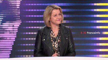 Barbara Pompili, ministre de la Transition écologique, était mardi 8 février l’invitée du 8h30 franceinfo.&nbsp; (FRANCEINFO)