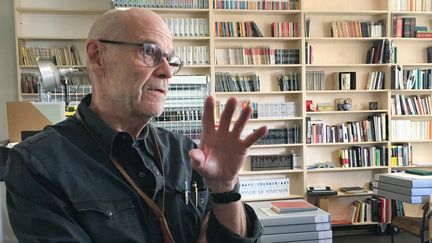 John Simenon, fils de Georges Simenon, à Lausanne (Suisse) le 12 septembre 2018 (CHRISTIANE OELRICH / DPA)