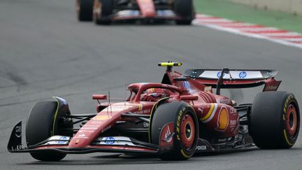 Carlos Sainz lors du Grand Prix du Mexique, le 27 octobre 2024, à Mexico. (YURI CORTEZ / AFP)