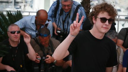 Norman Thavaud arrive au photocall du film "Mon Roi" lors de la 68eme edition du festival de Cannes le 17 mai 2015. (MAXPPP)