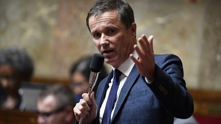 Nicolas Dupont-Aignan lors d'une session de question au gouvernement à l'Assemblée nationale, le 5 juin 2018. (BERTRAND GUAY / AFP)