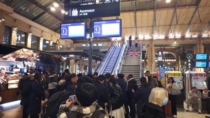 Gare du Nord, à Paris, le 21 décembre 2023. (SANDRINE ETOA / FRANCEINFO)