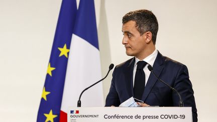 Le ministre de l'Intérieur Gérald&nbsp;Darmanin, le 10 décembre 2020, à Paris. (THOMAS SAMSON / AFP)