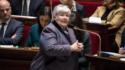 Jacqueline Gourault, lors d'une séance de questions au gouvernement, à l'Assemblée nationale, le 14 février 2018. (MAXPPP)