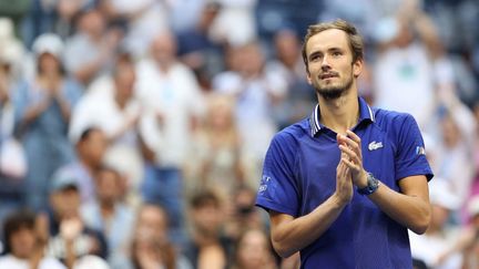 Daniil Medvedev va disputer sa troisième finale d'un tournoi du Grand Chelem, la deuxième à l'US Open. (ELSA / GETTY IMAGES NORTH AMERICA)