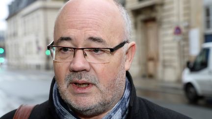 Michel Beaugas, secrétaire confédéral de Force ouvrière, le 13 décembre 2017 à Paris. (JACQUES DEMARTHON / AFP)