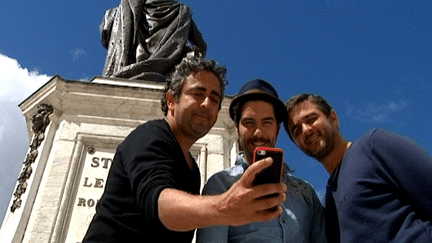 Eric Toledano, Tahar Rahim et Olivier Nakache à Nancy pour l'avant-première de leur film "Samba"
 (France 3 Culturebox)