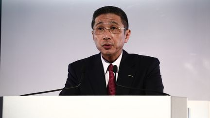 Hiroto Saikawa, le PDG de Nissan. (BEHROUZ MEHRI / AFP)