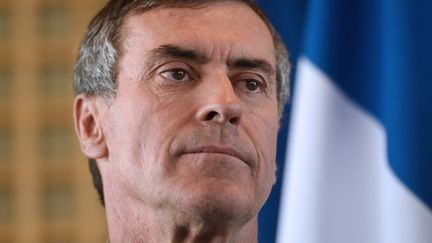 J&eacute;r&ocirc;me Cahuzac&nbsp;apr&egrave;s sa d&eacute;mission, au minist&egrave;re de l'Economie et des Finances, &agrave; Paris, le 20 mars 2013. (MIGUEL MEDINA / AFP)