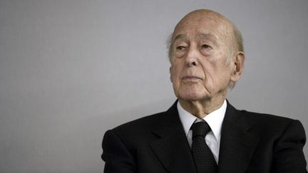 L'ancien président de la République, Valéry Giscard d'Estaing, au Bourget (Seine-Saint-Denis), le 14 octobre 2014. (STEPHANE DE SAKUTIN / AFP)