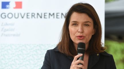 La présidente sortante de la région Pays de la Loire,&nbsp;Christelle Morançais, le 26 mai 2021. (JEAN-FRANCOIS MONIER / AFP)