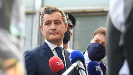 Gérald Darmanin, le ministre de l'Intérieur, le 24 mai 2021. (NICOLAS TUCAT / AFP)