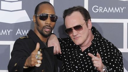 RZA, éminence grise du Wu-Tang Clan et le cinéaste Quentin Tarantino.
 (Chris Pizello/AP/SIPA)