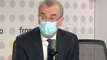 François Villeroy de Galhau, gouverneur de la Banque de France, mercredi 19 janvier sur franceinfo. (FRANCEINFO / RADIO FRANCE)