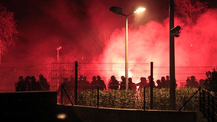 Les  manifestations des supporteurs bastiais avaient été houleuses (PASCAL POCHARD-CASABIANCA / AFP)