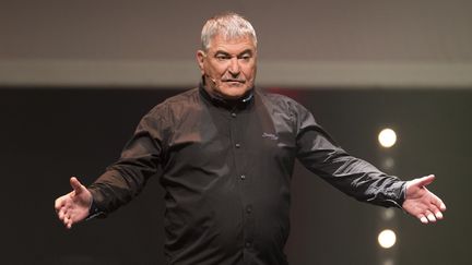 L'humoriste Jean-Marie Bigard lors d'un spectacle à Nice (Alpes-Maritimes), le 10 août 2018. (SYSPEO / SIPA)