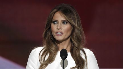 Melania Trump lors de la convention républicaine à Cleveland, dans l'Ohio, le 18 juillet 2016. (MIKE SEGAR / REUTERS)