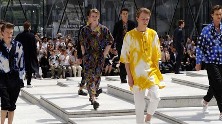 Issey Miyake printemps-été 2017, à Paris
 (FRANCOIS GUILLOT / AFP)