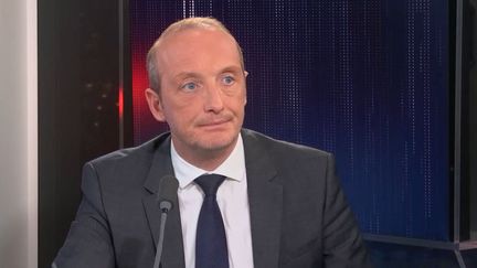 Laurent Marcangeli, président du groupe Horizons et apparentés à l'Assemblée nationale, était l'invité de franceinfo le 4 novembre 2022. (FRANCEINFO / RADIO FRANCE)