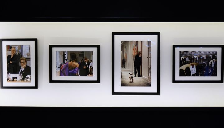 "Yves Saint Laurent dans l'intime de la création" au DS World Paris, juin 2015
 (STEPHANE DE SAKUTIN / AFP)